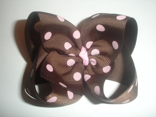 Polka Dot Hairbow-polka dots, bow, hairbow, hairbows, hair, clip, boutique bow