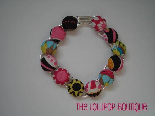 Carnival Bloom Button Bracelet