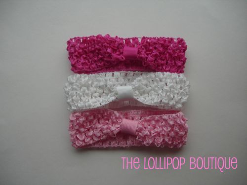 1.5 Interchageable Crochet Headbands-1.5 crocheted headbands, crochet, headbands, interchangeable, infant, toddler