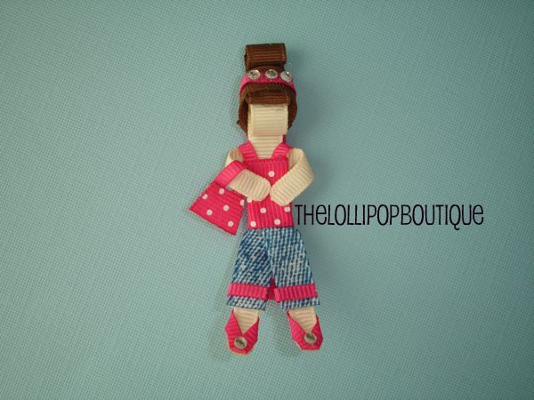Ribbon Cutie-ribbon, clip, hair, bows, hairbows, 