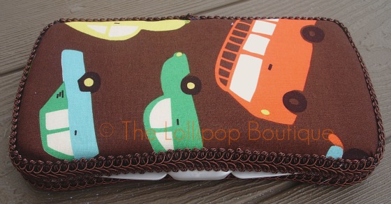 Brown Cars Fabric Wipe Case-fabric wipe case, wipe case, wipe, case, boutique wipe case,
