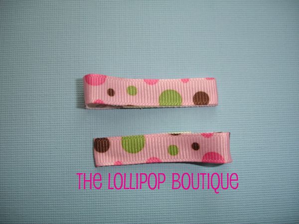 Pink Fun Dot Clippies