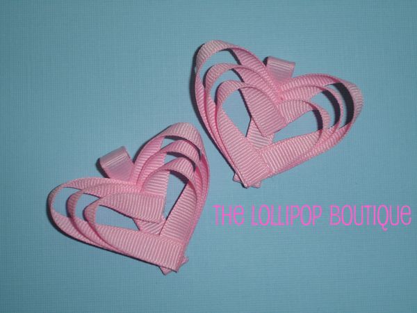 Heart Clippies-Heart Clips, Valentine Hair Clips, Hair, girl, clips