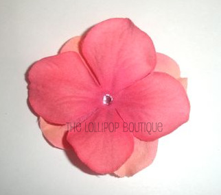Hydrangea Flower Blossom Hair Clips-hydrangea, hair, hair clip, clip, toddler, girl, bling
