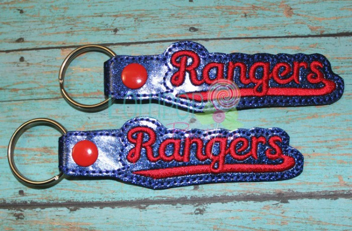 Rangers Glitter Key Fob