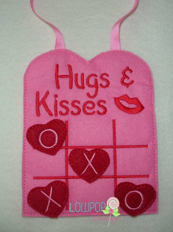 Hugs and Kisses Tic Tac Toe Board